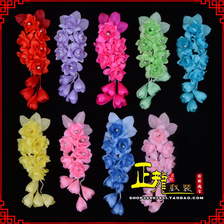 源城鬓花头饰小花头花 真丝绢花