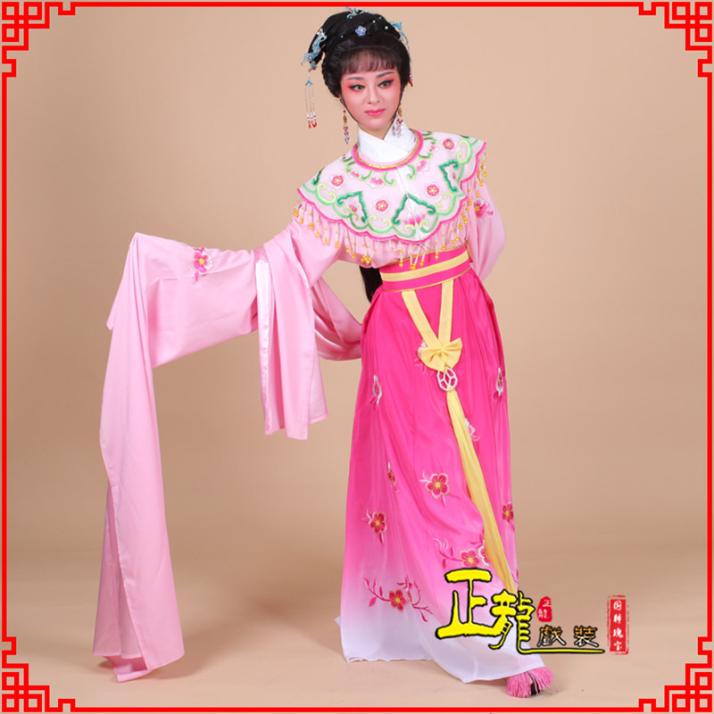 源城水袖青衣练功花旦服 梅花古装衣