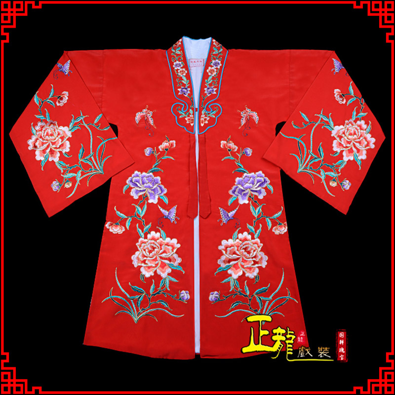 源城青衣花旦戏服 好绉小叶牡丹女披